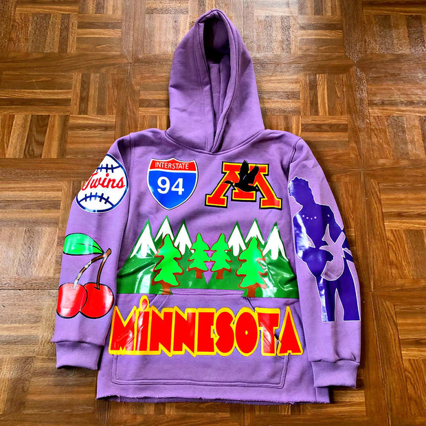 Retro Tide Brand Print Fashion Street Hoodies