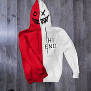 Contrast Color Trend Design Print Long Sleeve Hoodie