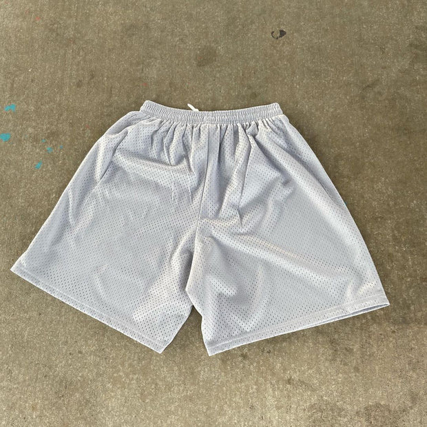 Retro casual trendy mesh shorts