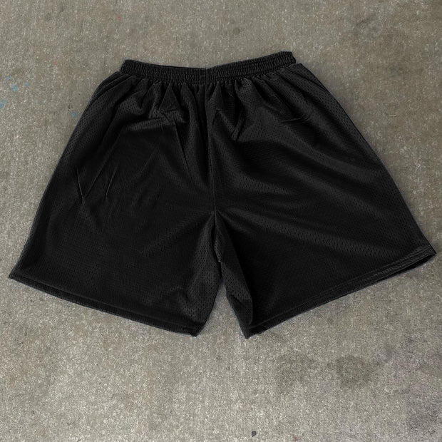 Retro casual trendy mesh shorts
