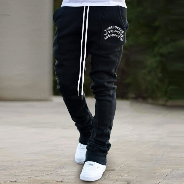Retro print tide brand casual fashion trousers