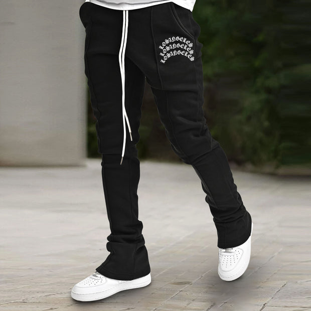Retro print tide brand casual fashion trousers