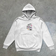 Retro Casual Print Trendy Hoodie
