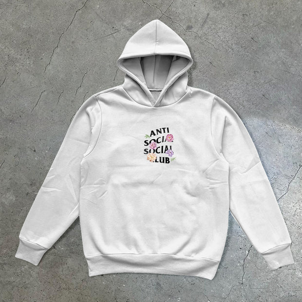 Retro Casual Print Trendy Hoodie