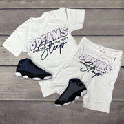 Trendy Letter Print Crew Neck T-Shirt Set