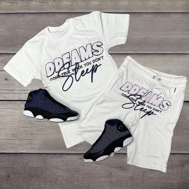 Trendy Letter Print Crew Neck T-Shirt Set
