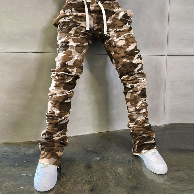 Street style statement desert camouflage trousers