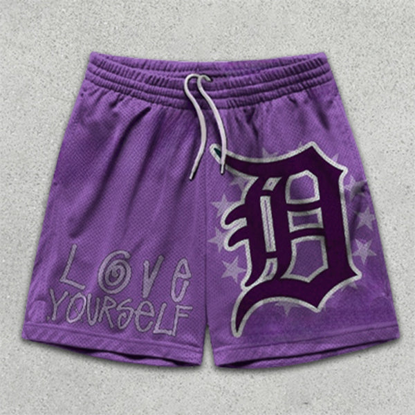 graphic print Sports shorts