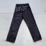 Fashion skull print retro casual trousers