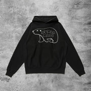 Homeless polar bear leisure sports home hoodie