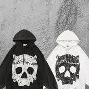 Demon skull street hoodie