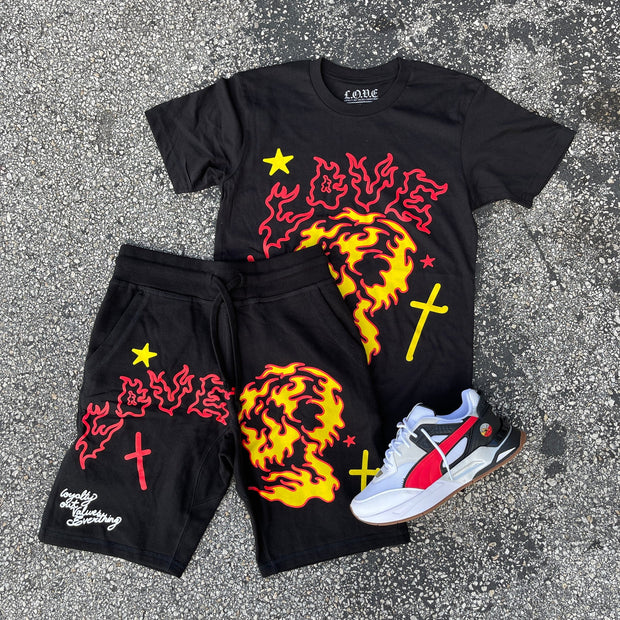 Burning flames leisure set