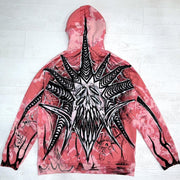 Personality Spider Rib Print Hoodie