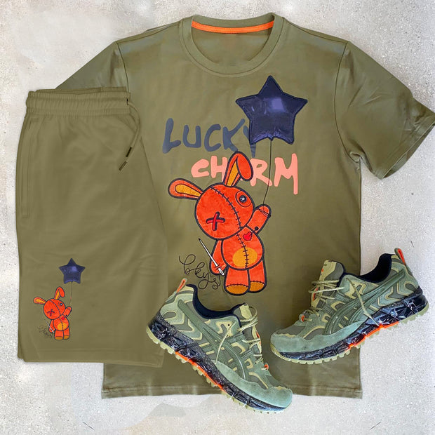 Casual crew neck T-shirt tracksuit