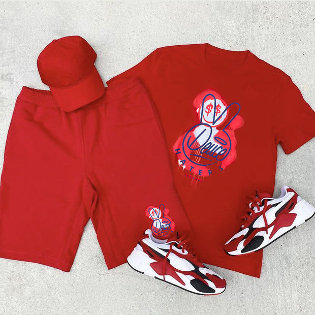 Fashion print casual suit