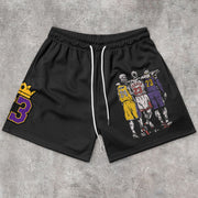 Comfortable Street Sports Pattern Retro Shorts