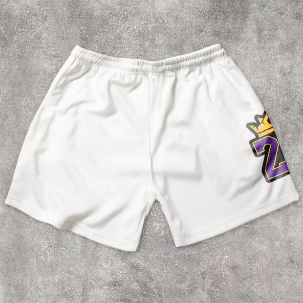 Comfortable Street Sports Pattern Retro Shorts