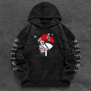 Retro Fashion Casual Trendy Brand Printed Plush Hoodies