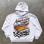 Traffic jam hip-hop fashion brand print long-sleeved hoodie