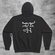 Casual dark punk skull hoodie