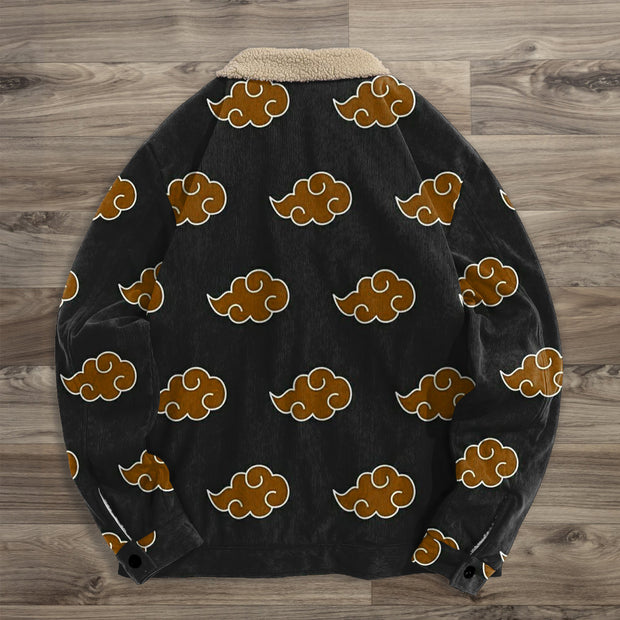 Trendy fashion print casual fleece jackets