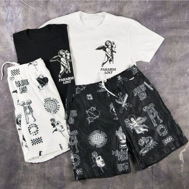 Personality fashion angel two piece set