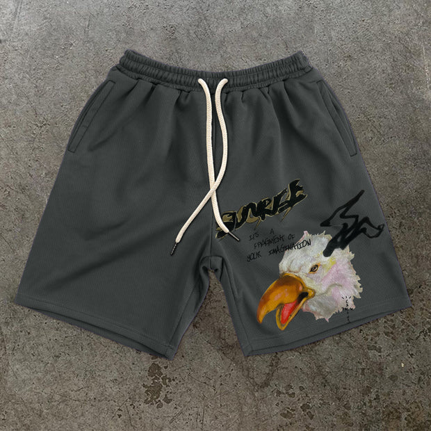 Retro casual fashion street personality shorts