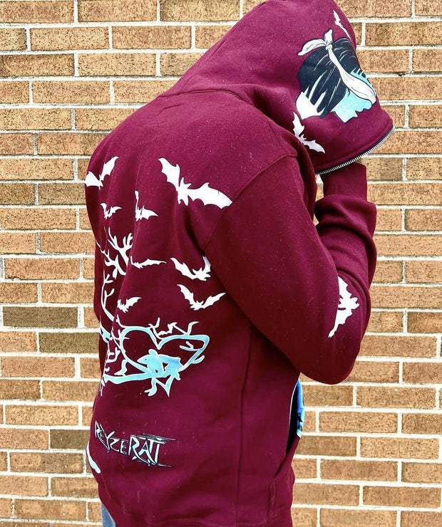 Fashionable Street Style Printed Long Sleeve Hoodie