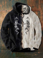 Men's Casual Fashion Skull Print Hoodie