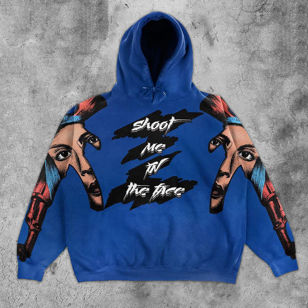 Rock Graphic Full Print Hoodie