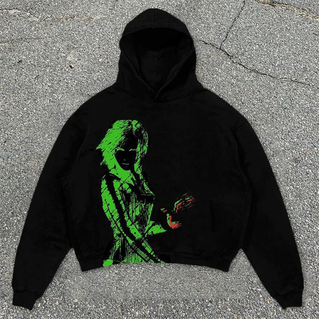 Street trend hooded sweatshirt