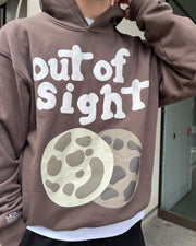 Out Of Sight Graphic Hoodie Brown