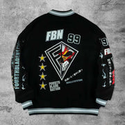 Casual skull rugby baseball jacket