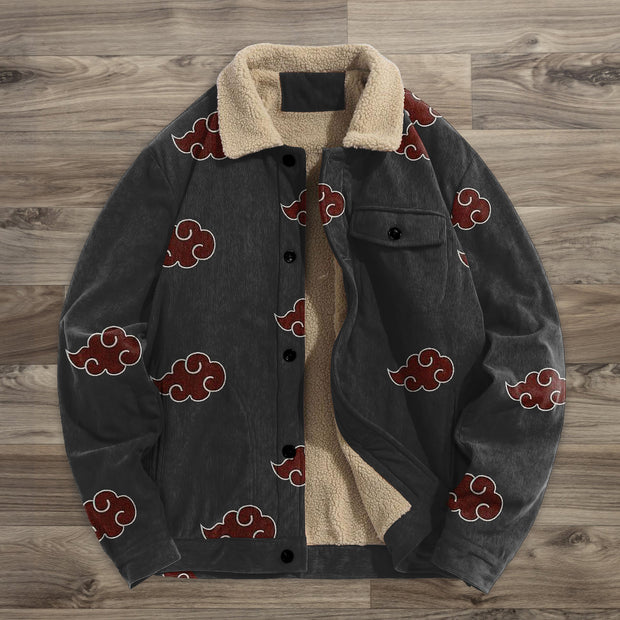 Trendy fashion print casual fleece jackets