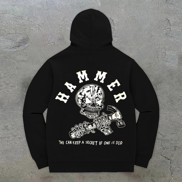 Hip-Hop Trendy Retro Long Sleeve Hoodie